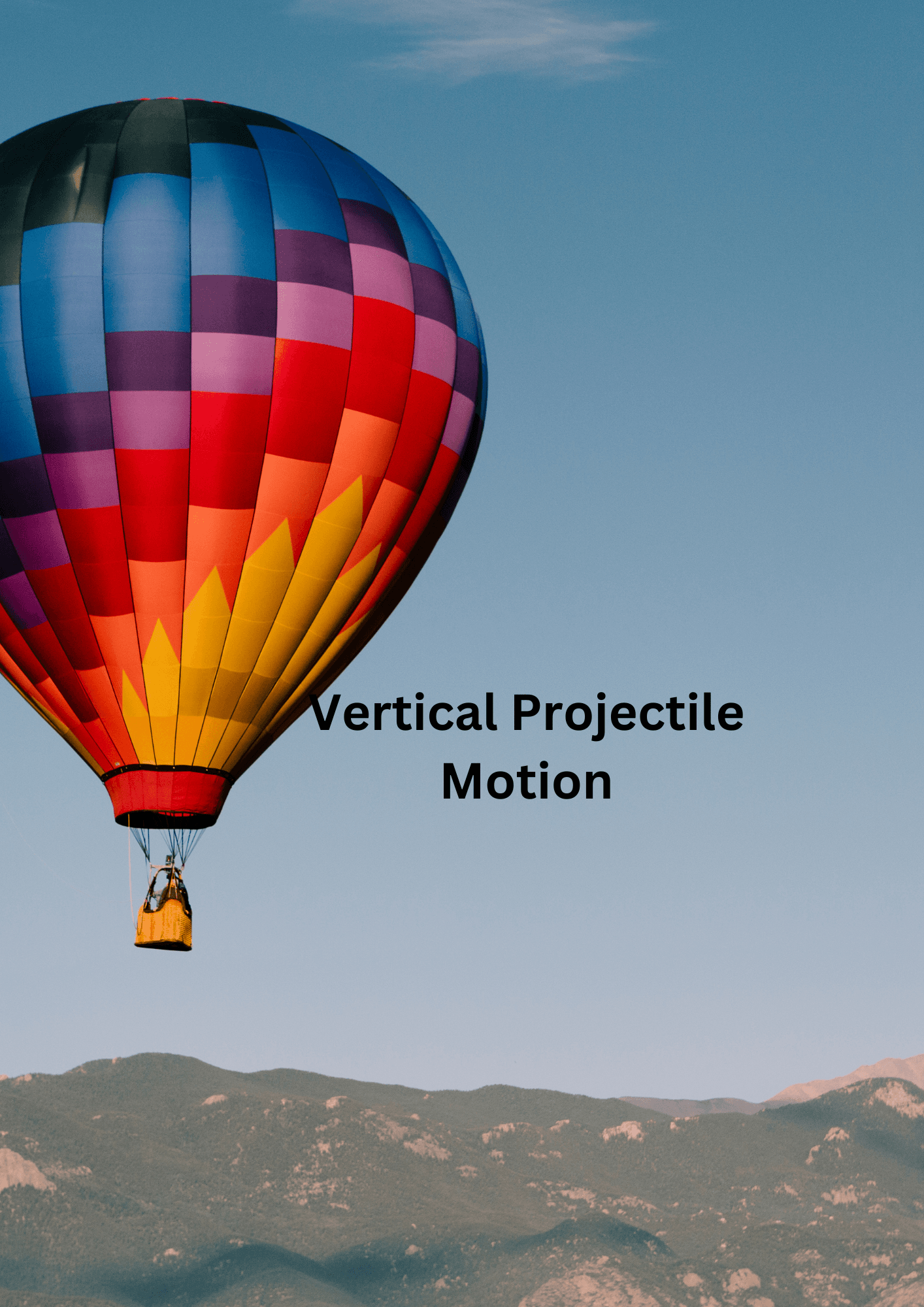 Vertical Projectile Motion 
